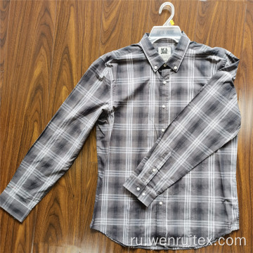 Оптовая торговля 100 хлопковых клетчатых рубашек с короткими рукавами из твила для взрослых